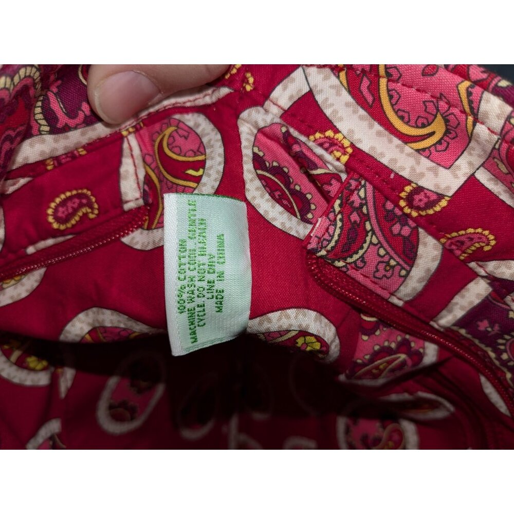 Vera Bradley Rosie Posies Sweetheart Shoulder Bag Red Pink - Picture 3 of 16